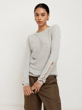 Paper Label Moira Knit Long Sleeve | Metal Mix